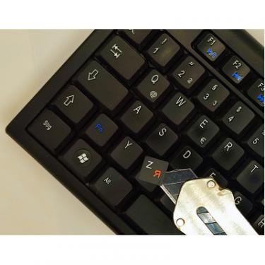 Наклейка на клавиатуру BestKey непрозора чорна, 68, помаранчевий Фото 2