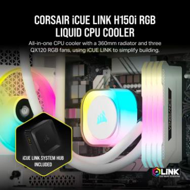 Система жидкостного охлаждения Corsair iCUE Link H150i RGB Фото 9