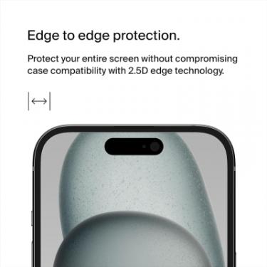 Стекло защитное Belkin iPhone 15 Plus/14 Pro Max TemperedGlass (1 Pack) Фото 9