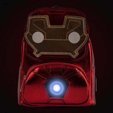 Рюкзак школьный Loungefly POP Marvel - Iron Man Light-Up Mini Backpack Фото 1