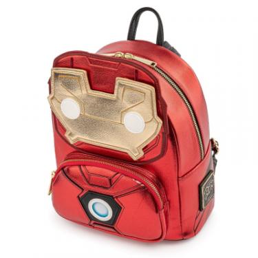 Рюкзак школьный Loungefly POP Marvel - Iron Man Light-Up Mini Backpack Фото 3