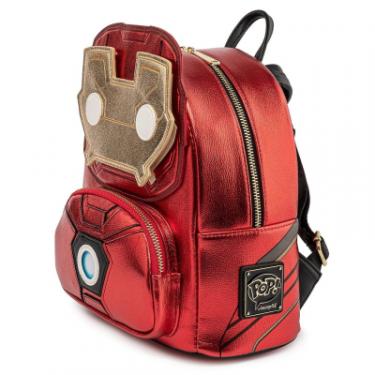 Рюкзак школьный Loungefly POP Marvel - Iron Man Light-Up Mini Backpack Фото 4