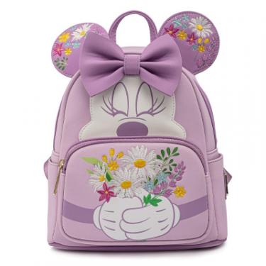 Рюкзак школьный Loungefly Disney - Minnie Mouse Holding Flowers Mini Backpac Фото 3