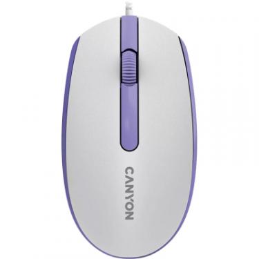 Мышка Canyon M-10 USB White Lavender Фото