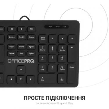 Клавиатура OfficePro SK276 USB Black Фото 6