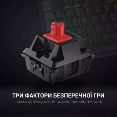 Клавиатура GamePro MK105B LED Red Switch USB Black Фото 3