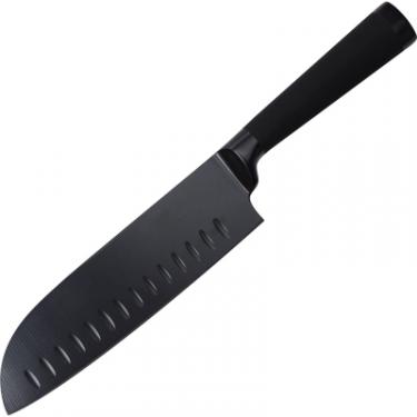 Кухонный нож Bergner Black Blade Сантоку 17,5 см Фото