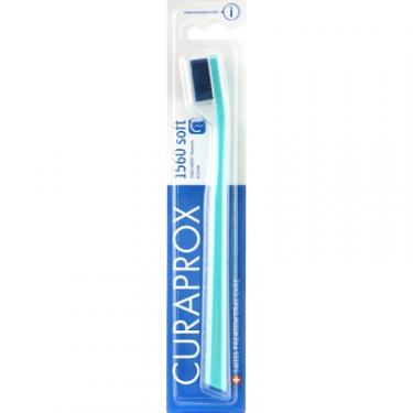 Зубная щетка Curaprox CS 1560 Soft М'яка D 0.15 мм Бірюзова із синьою ще Фото