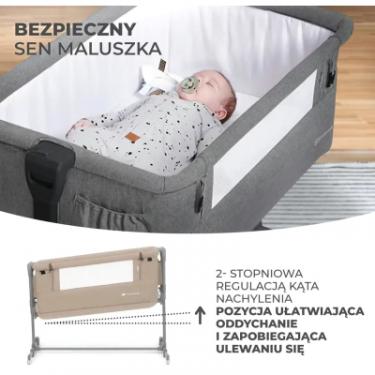 Кроватка Kinderkraft Приставне ліжечко-люлька Neste Grow Beige Фото 8