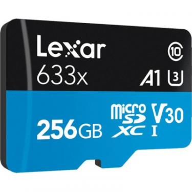 Карта памяти Lexar 256GB microSDXC class 10 UHS-I 633x Фото 1