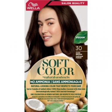 Краска для волос Wella Soft Color Безаміачна 30 - Темно-коричневий Фото 1