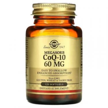 Антиоксидант Solgar Коэнзим Q-10, Megasorb CoQ-10, 60 мг, 120 капсул Фото