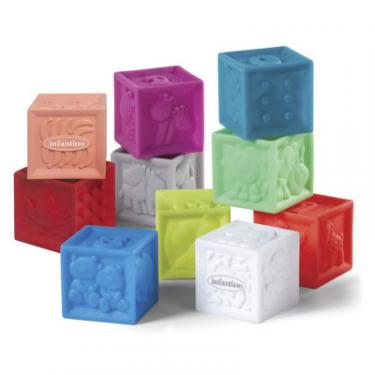Развивающая игрушка Infantino силіконові кубики Порахуй звірят Фото