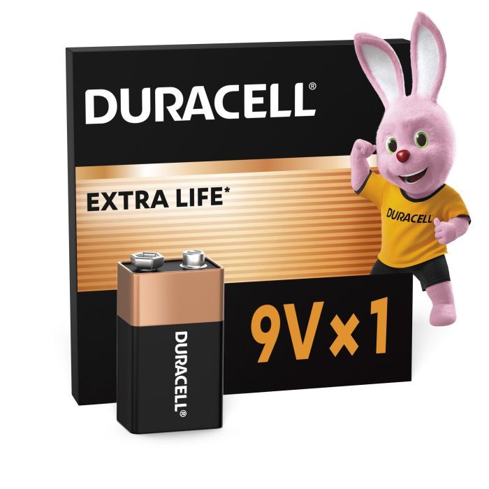 Батарейка Duracell 9V щелочная 1шт. в упаковке Фото