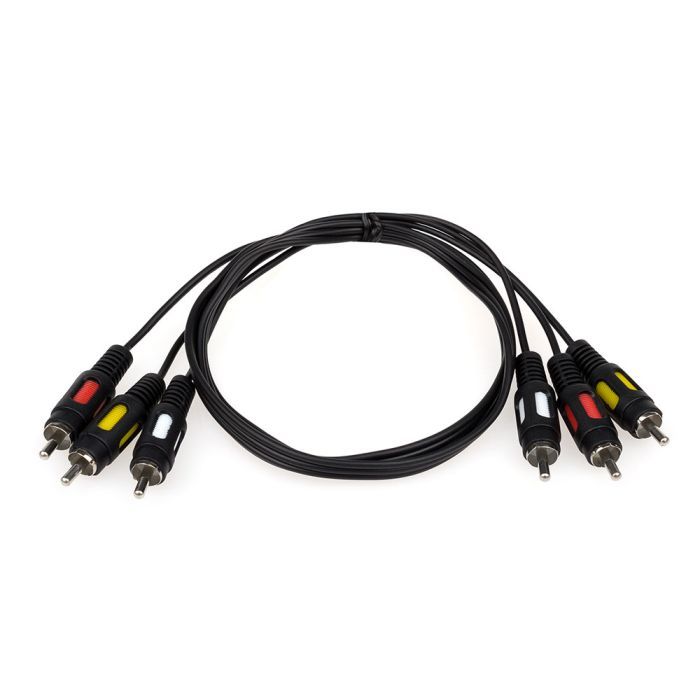 Кабель мультимедийный Atcom 3xRCA M to 3xRCA M 1.8m Фото
