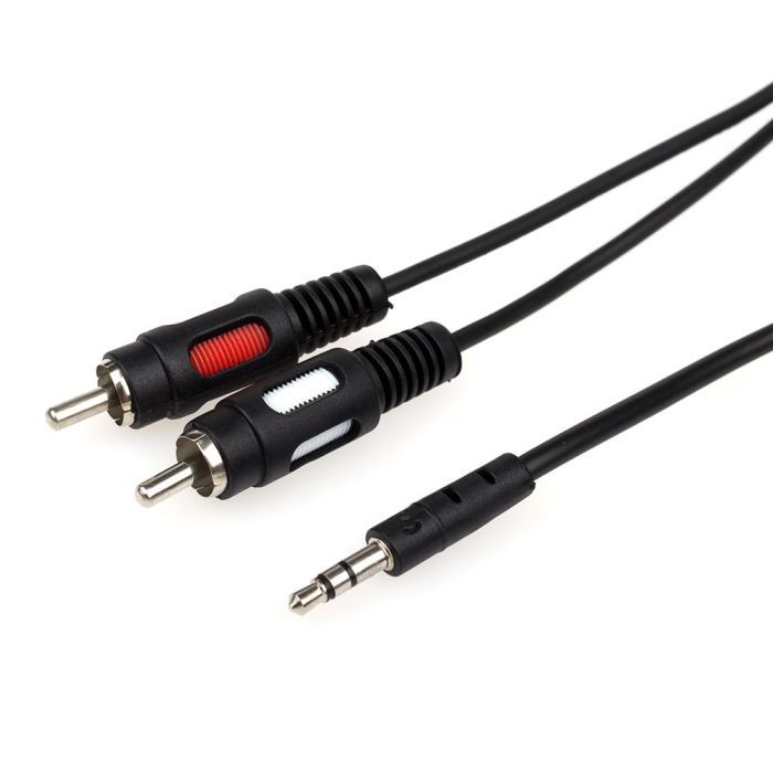 Кабель мультимедийный Atcom 3.5mm M to 2xRCA M Фото