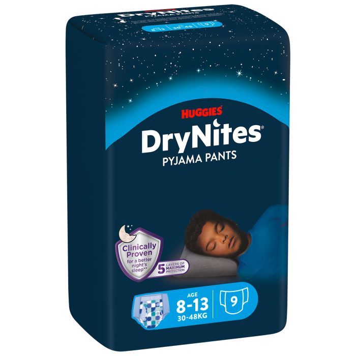Подгузники Huggies DryNites для хлопчиків 8-13 років 9 шт Фото