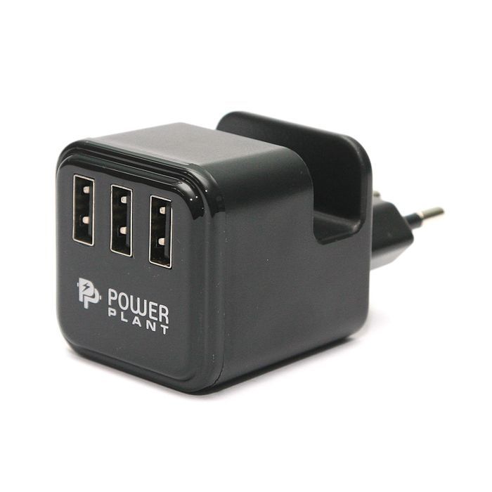 Зарядное устройство PowerPlant W-360 3*USB/3.4A Фото