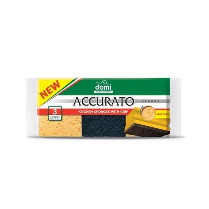 Губки кухонные Domi профилированные 3 шт Фото