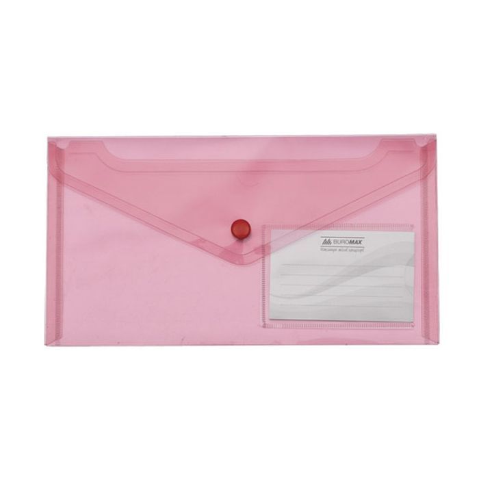 Папка - конверт Buromax DL (240x130мм) TRAVEL, red Фото