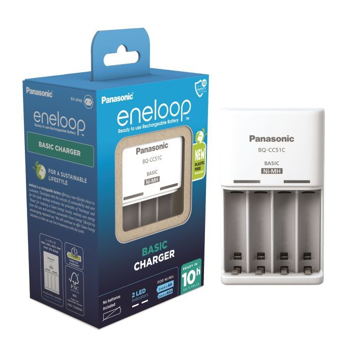 Зарядное устройство для аккумуляторов Panasonic Basic Charger New Фото