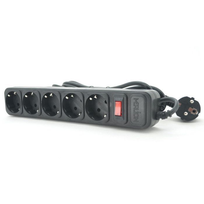 Сетевой фильтр питания Merlion 5 розеток, 1,8 м Фото