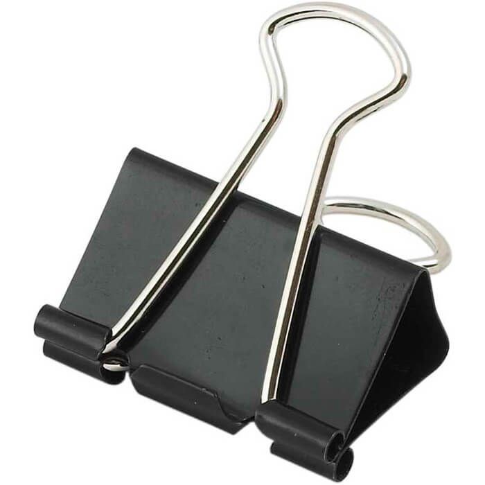 Биндер металлический Buromax 32мм, 12шт, black Фото