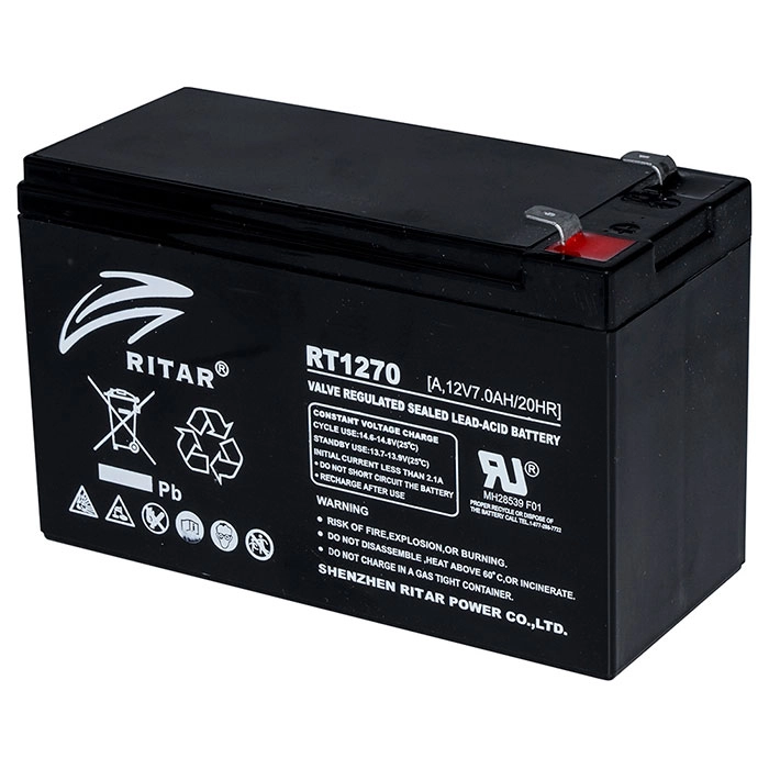 Батарея до ДБЖ Ritar AGM RT1270B, 12V-7Ah (RT1270B)