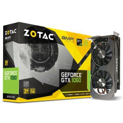 Видеокарта Zotac GeForce GTX1060 3072Mb AMP! Edition Фото