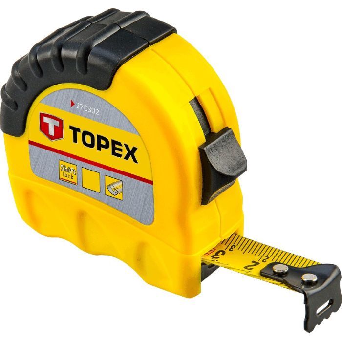 Рулетка Topex стальная лента 10 м x 25 мм Фото