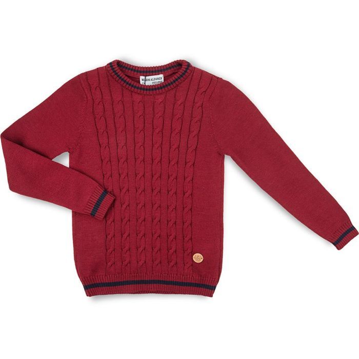 Кофта детская Na вязаная с косами Фото