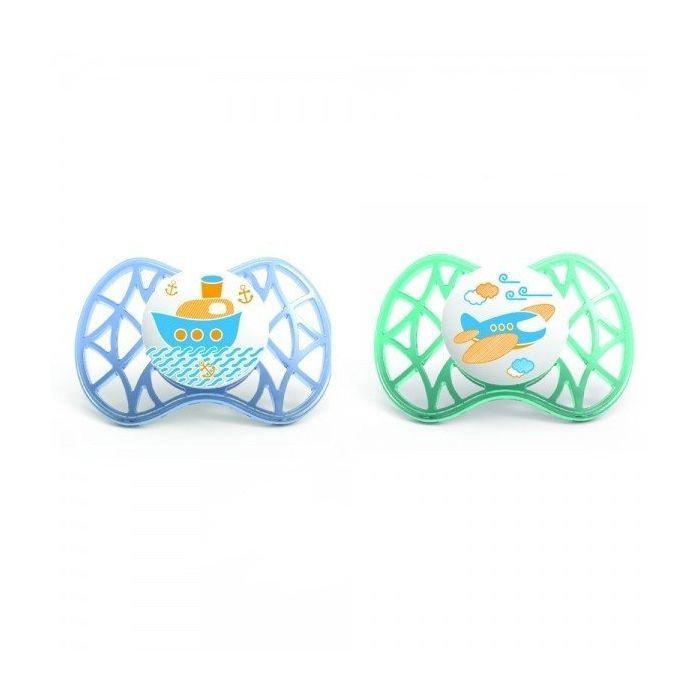 Пустышка Nuvita Air 6м+ 2шт. для мальчика Фото