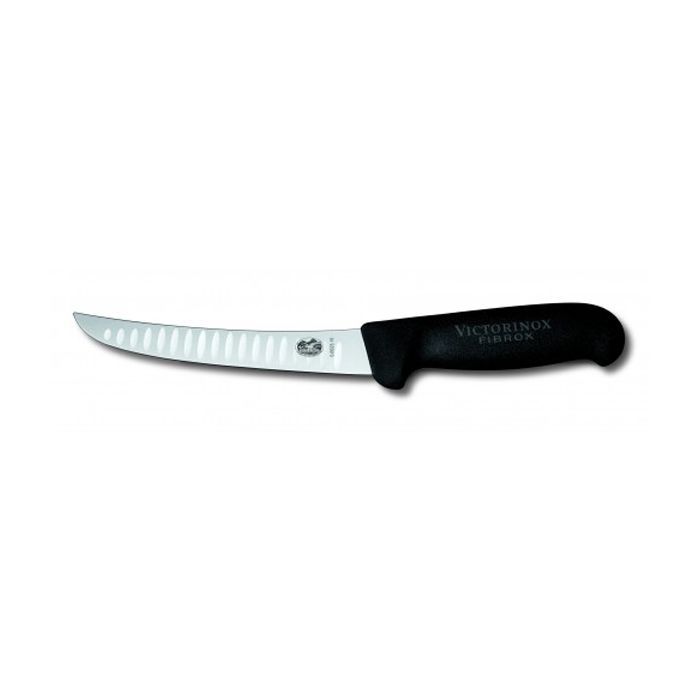 Кухонный нож Victorinox Fibrox обвалочный 15 см, черный Фото