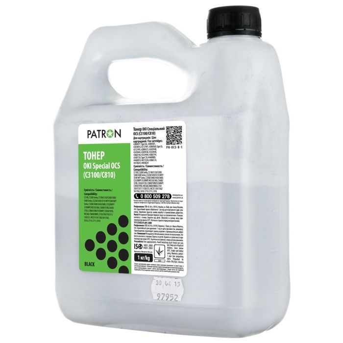 Тонер Patron OKI C3100/C810 1кг BLACK OCS Фото