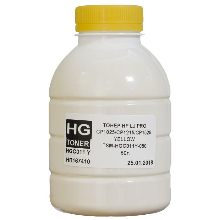 Тонер HG HP CLJ CP1025/1215/1525 50г YELLOW Фото