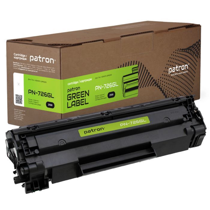 Картридж Patron CANON 726 GREEN Label Фото