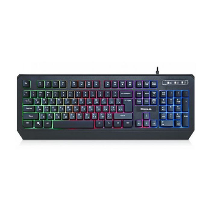 Клавиатура REAL-EL 7001 Comfort Backlit Black Фото