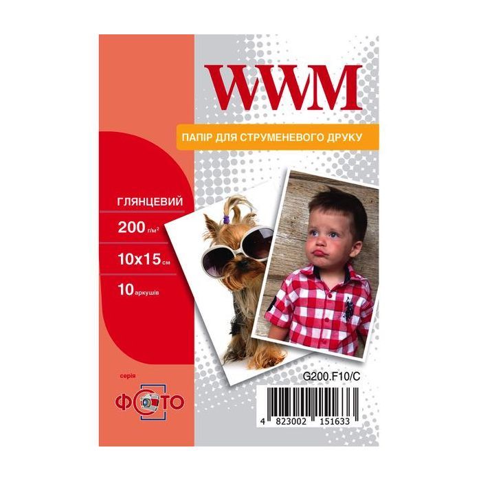 Фотобумага WWM 10x15 Фото