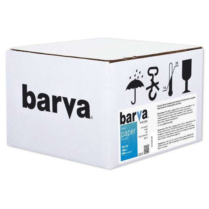 Фотобумага Barva 10x15, 180 g/m2, Everyday, Glossy 500с Фото