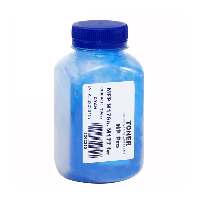 Тонер AHK HP Pro MFP M176n/177fw, 30г Cyan Фото