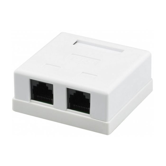 Компьютерная розетка Ritar RJ45x2 UTP, 8P8C, cat.5e Фото