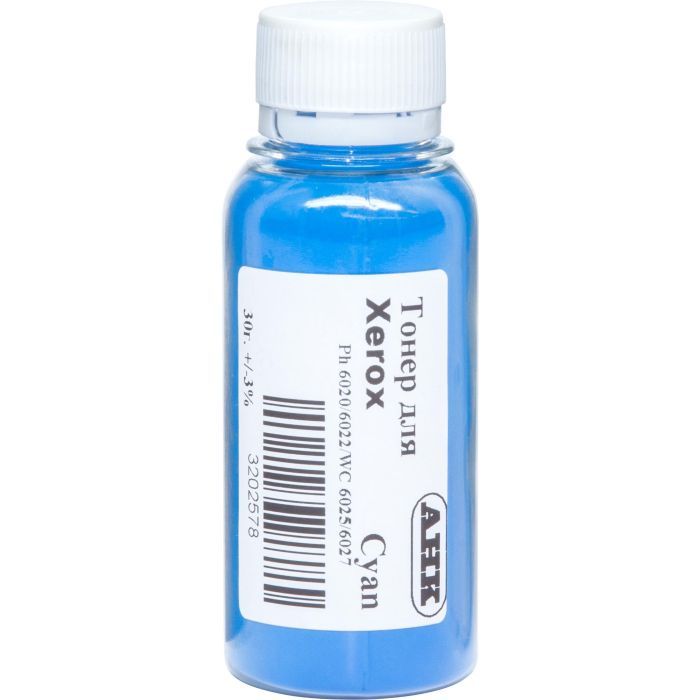 Тонер AHK Xerox Ph6020/6022, 30г Cyan Фото