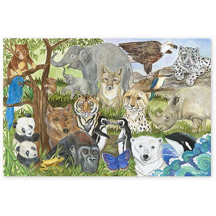 Пазл Melissa&Doug Мега "Вымирающие виды животных", 48 элементов Фото