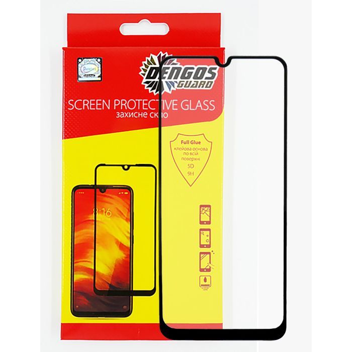 Стекло защитное Dengos Full Glue для OPPO A31 (black) Фото