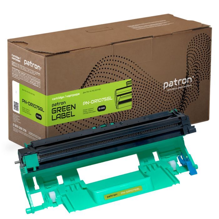 Драм картридж Patron BROTHER DR-1075 GREEN Label Фото