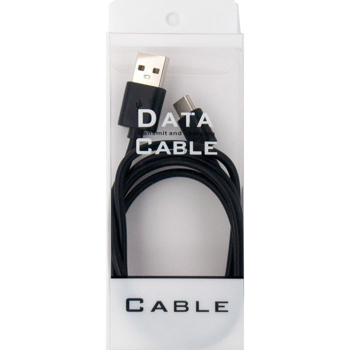 Дата кабель Dengos USB 2.0 AM to USB-C 1.0m black Фото