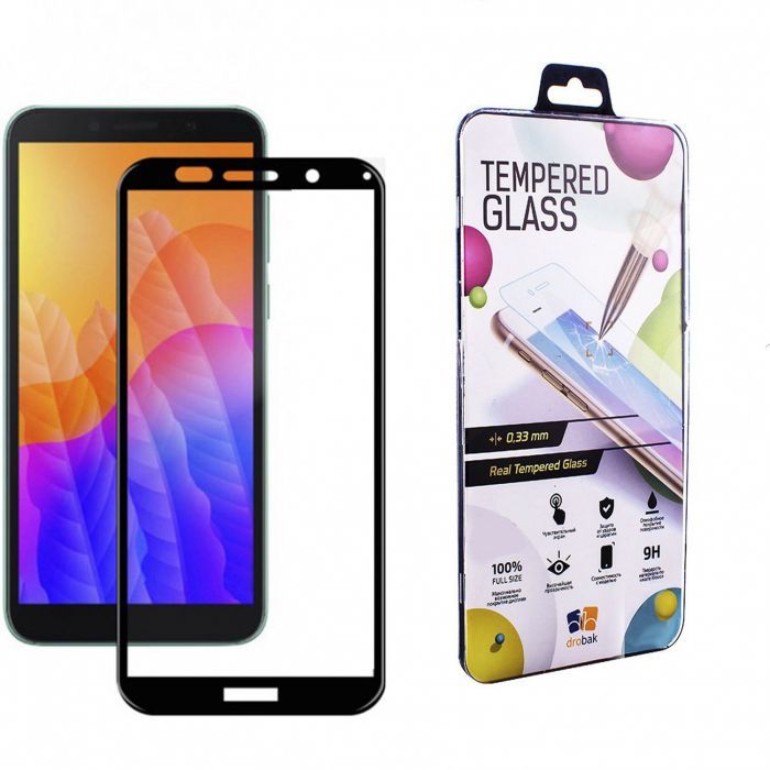 Стекло защитное Drobak Huawei Y5p (Black) (121285) Фото
