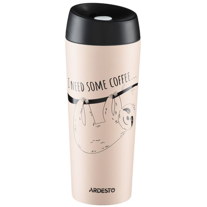 Термокружка Ardesto Coffee Time Bradypus 450 мл Beige Фото