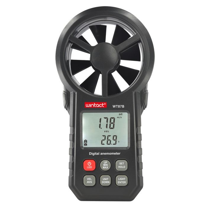 Анемометр Wintact крыльчатый USB, Bluetooth 0,3-30м/с, -10-45°C Фото