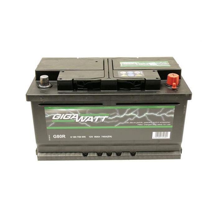 Аккумулятор автомобильный GigaWatt 80А Фото